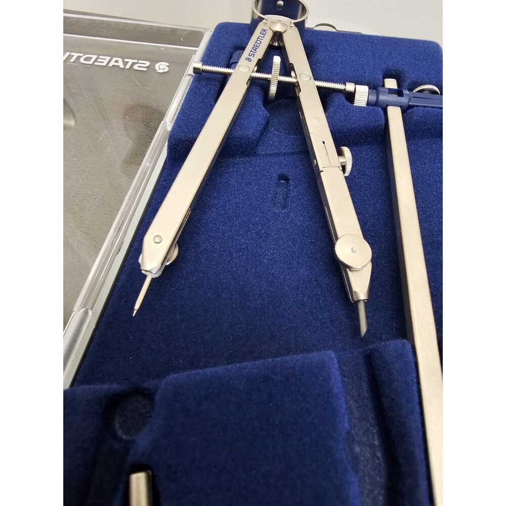 STAEDTLER Precision Drafting Compass Geometry Math Set with Case - Picture 3 of 6